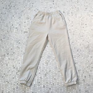Zara Off-White Sweatpants